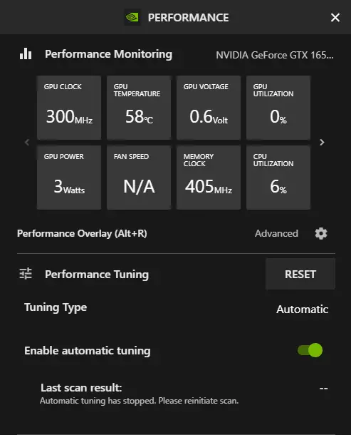 Enable automatic tuning