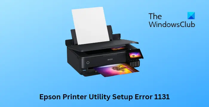 Epson Printer Utility Setup Error 1131