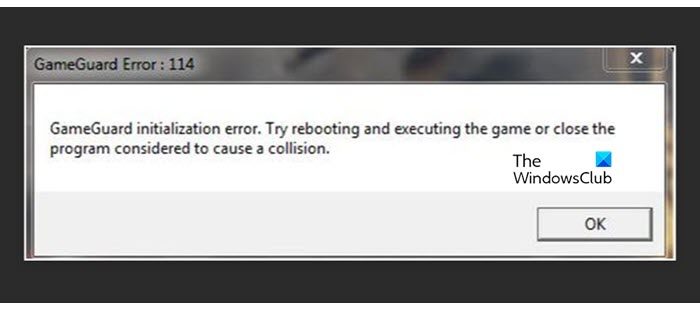 Fix GameGuard Initialization Failed Error 114