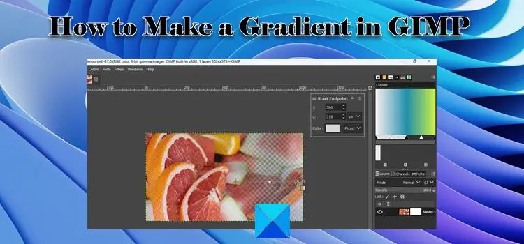 How to Make a Gradient in GIMP