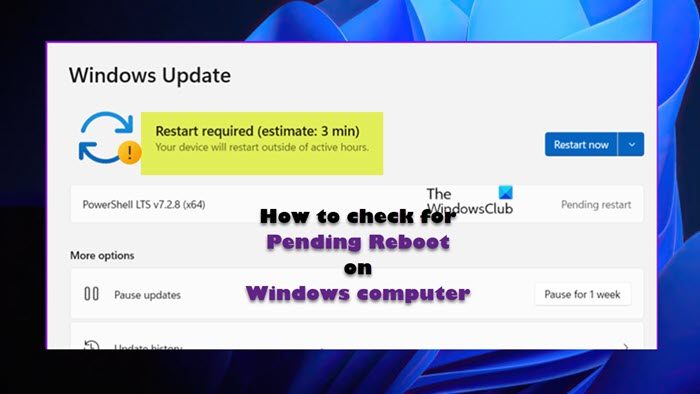 How to check for Pending Reboot on Windows computer