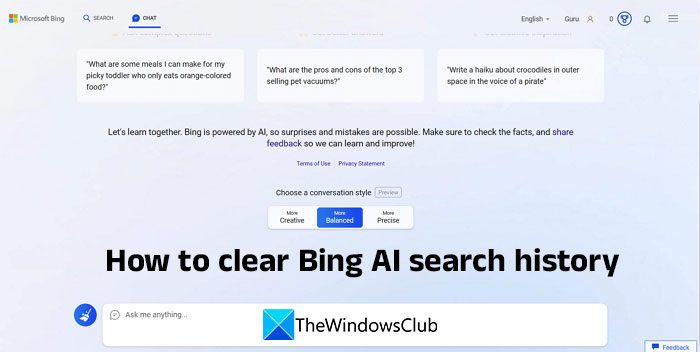How-to-clear-Bing-AI-search-history