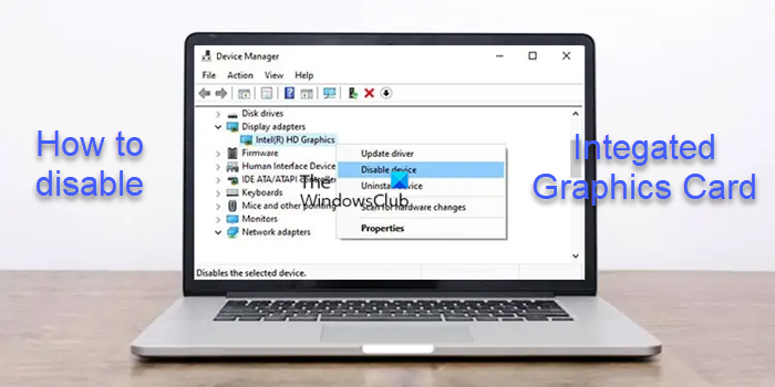 How to disable Integrated Graphics Card on Windows PC