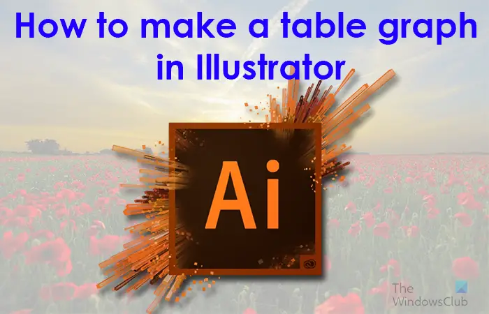 How to make a table graph in Illustrator - 1