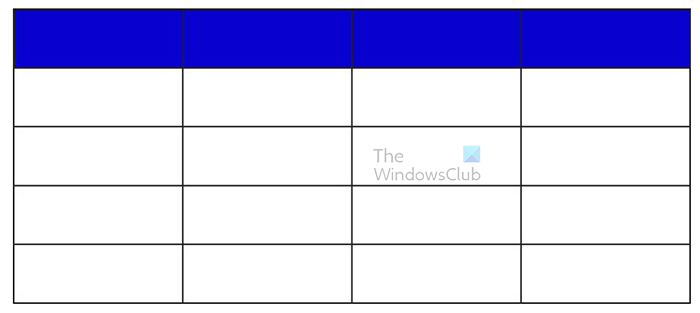 How to make a table graph in Illustrator - Rectangle with color in table - lines showing