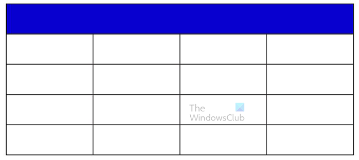 How to make a table graph in Illustrator - Rectangle with color in table