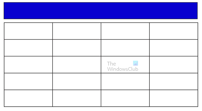 How to make a table graph in Illustrator - Rectangle with color