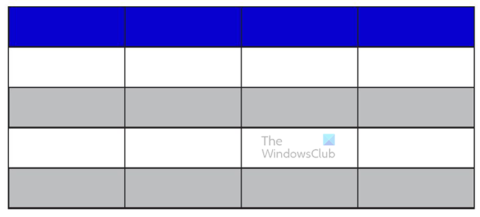 How to make a table graph in Illustrator - Table with multiple colors