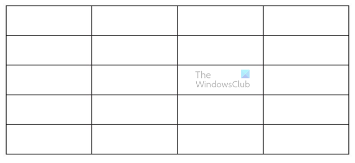 How to make a table graph in Illustrator - Table with the default row and column sizes