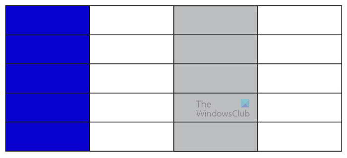 How to make a table graph in Illustrator - columns colored