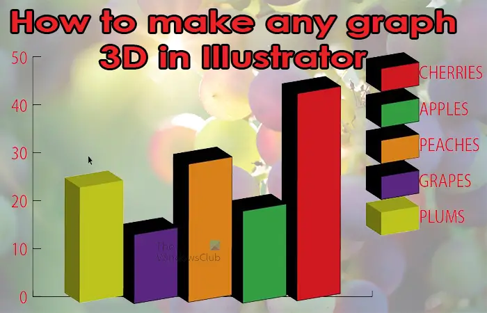 How to make a Bar Graph 3D in Illustrator