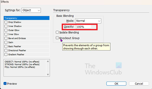 How to trace an image in InDesign - Effects options