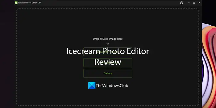 Icecream photo editor review