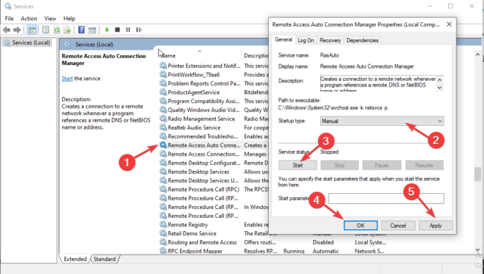 Printer cannot be contacted over the network