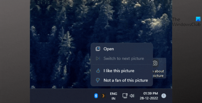 Switch to next picture is greyed out in Windows Spotlight