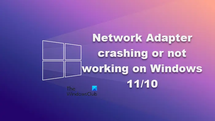 Network Adapter crashing or not working on Windows 11/10
