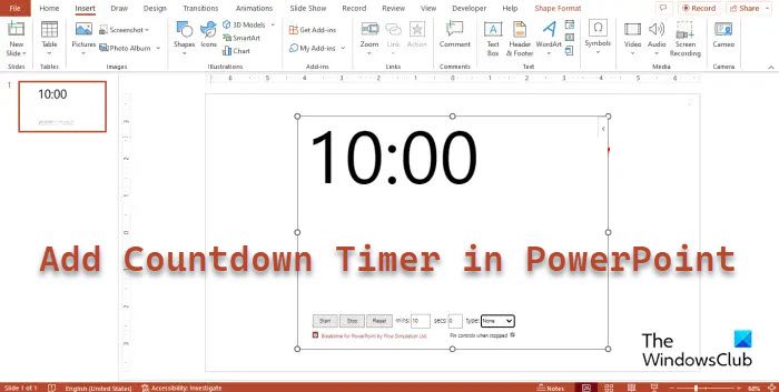 dd Countdown Timer in PowerPoint