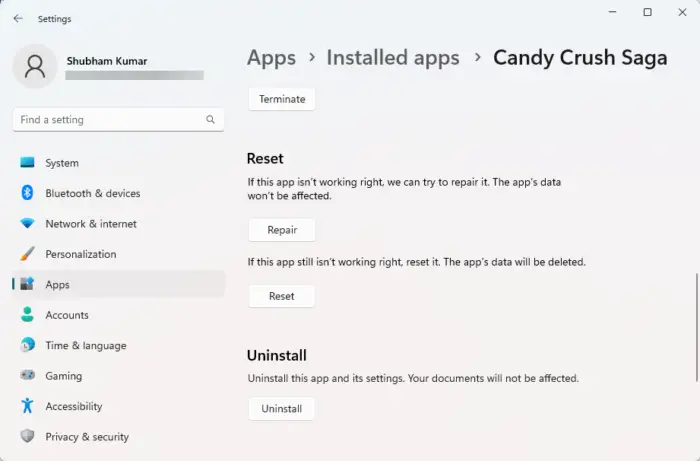 Candy Crush Saga crashing and won't load on PC