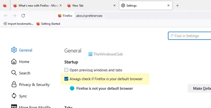 Turn off Default Browser Prompt in Chrome or Firefox