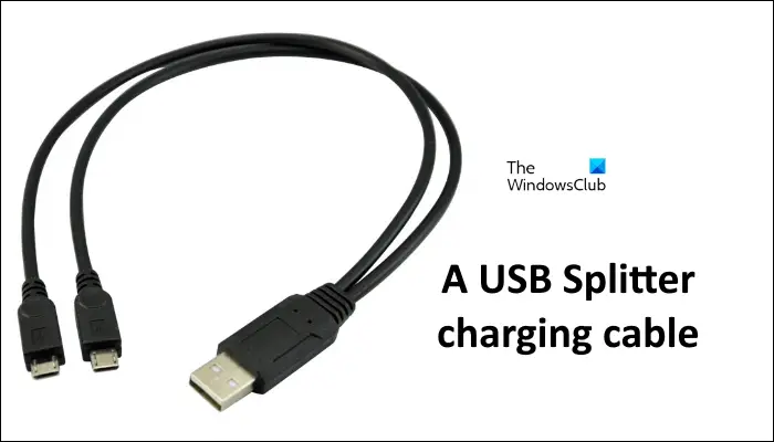 A USB Splitter charging cable