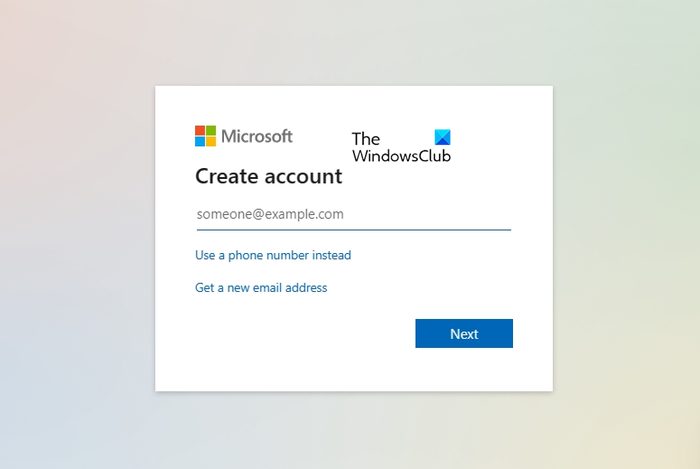 Create Microsoft Account