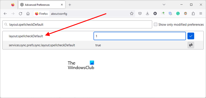 Enable spell check through Firefox Configuration Editor