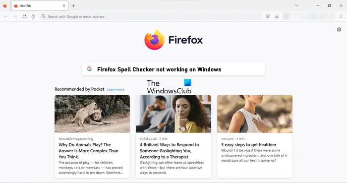 Firefox Spell Checker not working on Windows