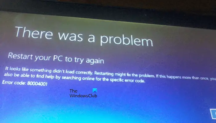 Fix Error Code 0x80004001 on Windows