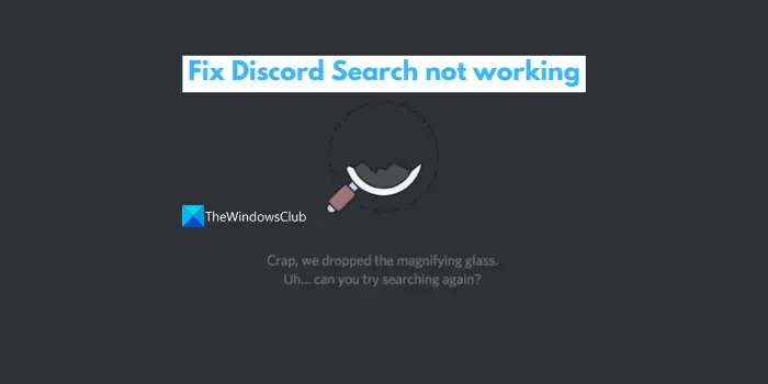 Fix discord Search not working