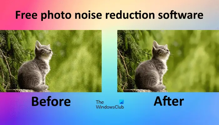 Free photo noise reduction software for Windows