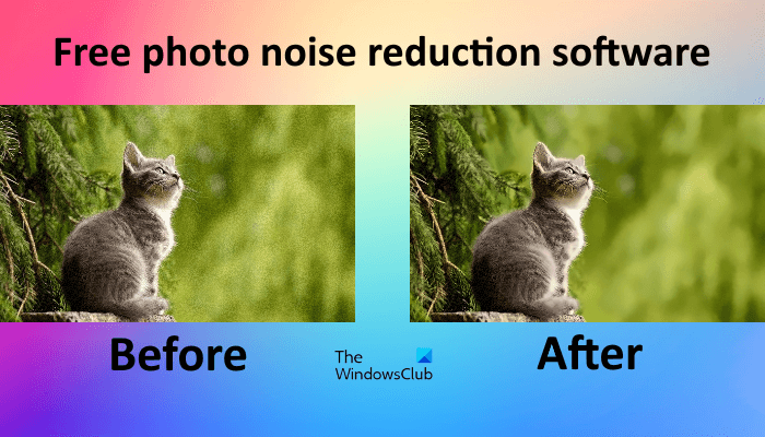 Free photo noise reduction software for Windows