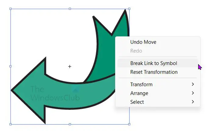 How to make Arrows in Illustrator - Break link to symbol