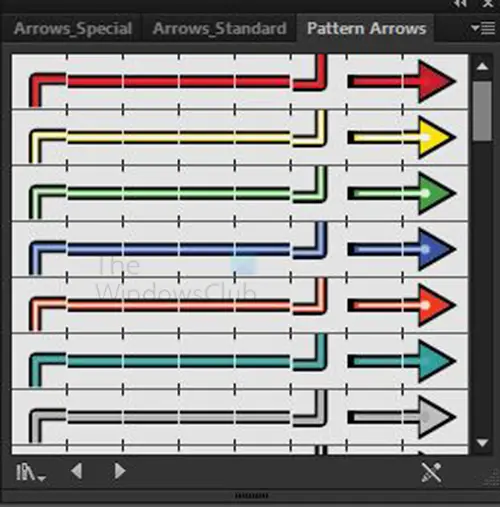 How to make Arrows in Illustrator - Pattern arrow