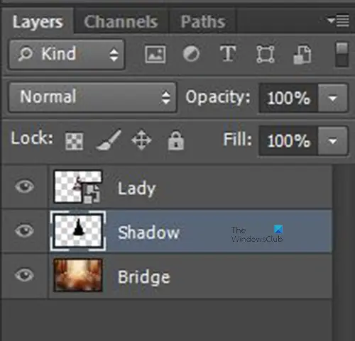 How to make realistic shadows in Photoshop - Shadow on the shadow layer
