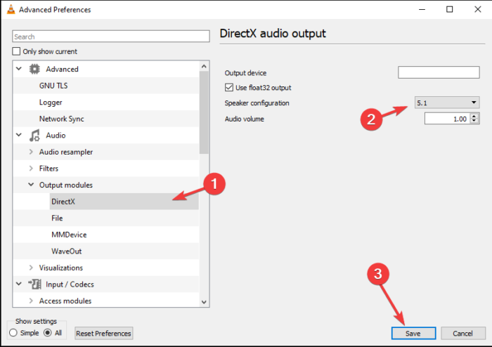 Как воспроизвести звук 5.1 в VLC на ПК Как воспроизвести звук 5.1 в VLC на ПК