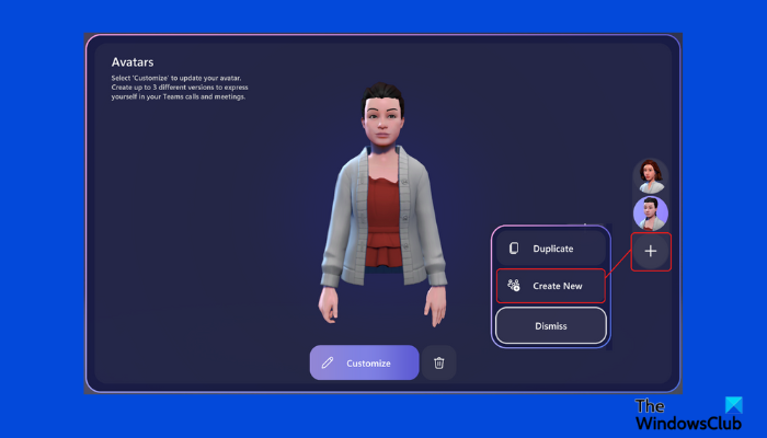 How to use 3D in-app avatars in Teams