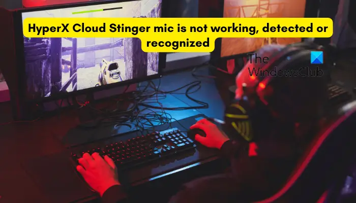 HyperX Cloud Stinger mic is not working, detected or recognized