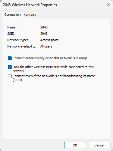 Look for other wireless networks while connected to this network