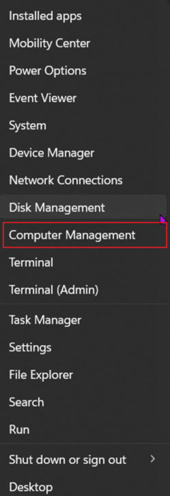 Print jobs say deleting but not deleting - Start - Computer management