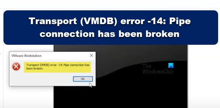Transport (VMDB) error -14: Pipe connection has been broken
