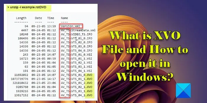 What is XVO File and How to open it in Windows