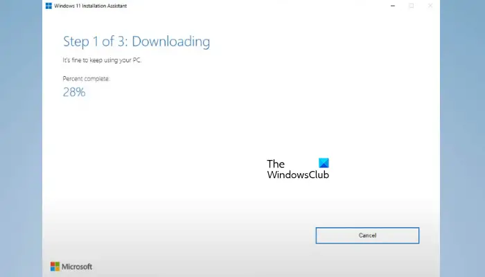 Windows 11 Installation Assistant slow
