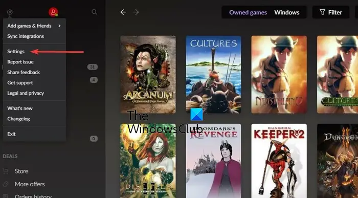 connect Steam, Xbox Live, and other to GOG Galaxy
