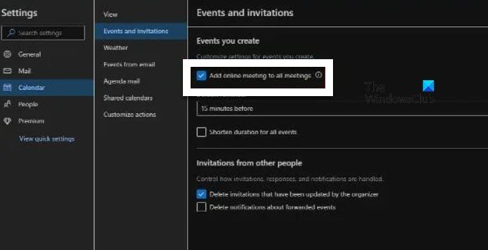 Remove Microsoft Teams meeting from Outlook Invite