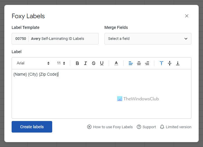 How to create and print Labels using Google Sheets