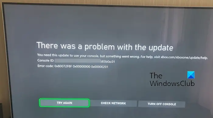Fix Xbox error code 0x00000201