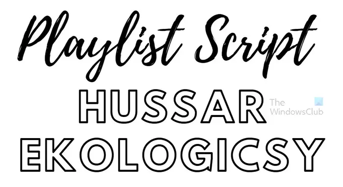 10 attractive Canva fonts that go together for your design - Playlist Script + Hussar Ekologicsy