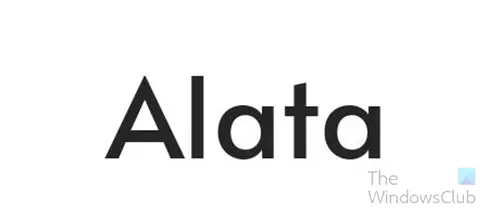 Alata - Font