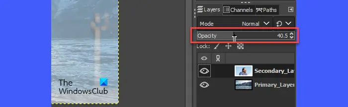 Blending Images using Layer Opacity