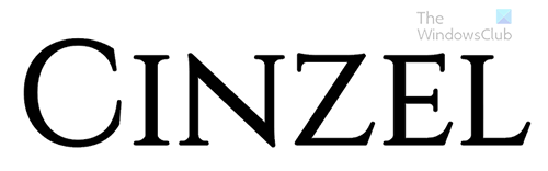 Cinzel font